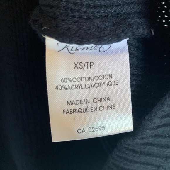 Navy Knit Turtleneck - Picture 6 of 6